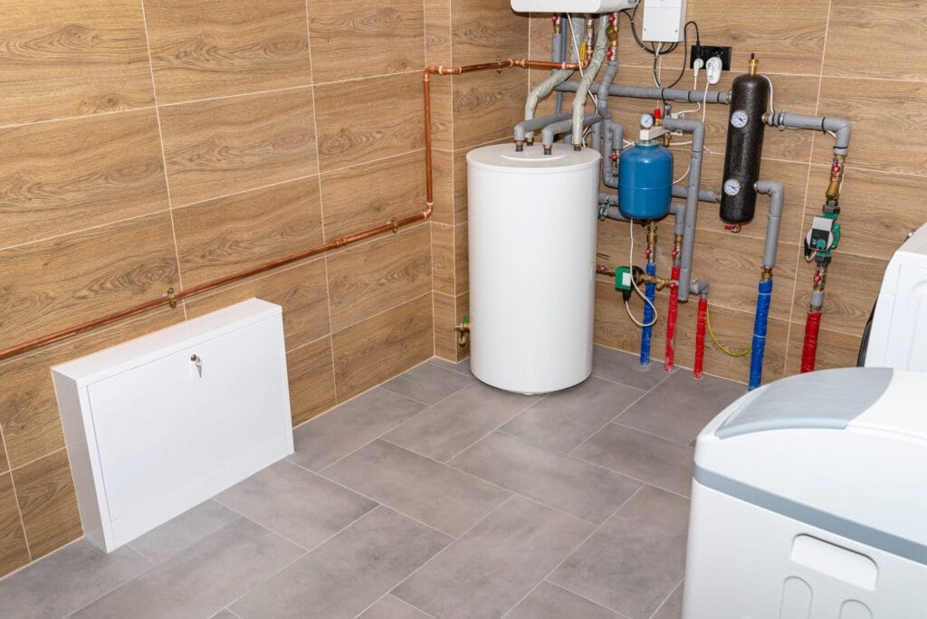 Residential water heater and plumbing system installed in West Valley City